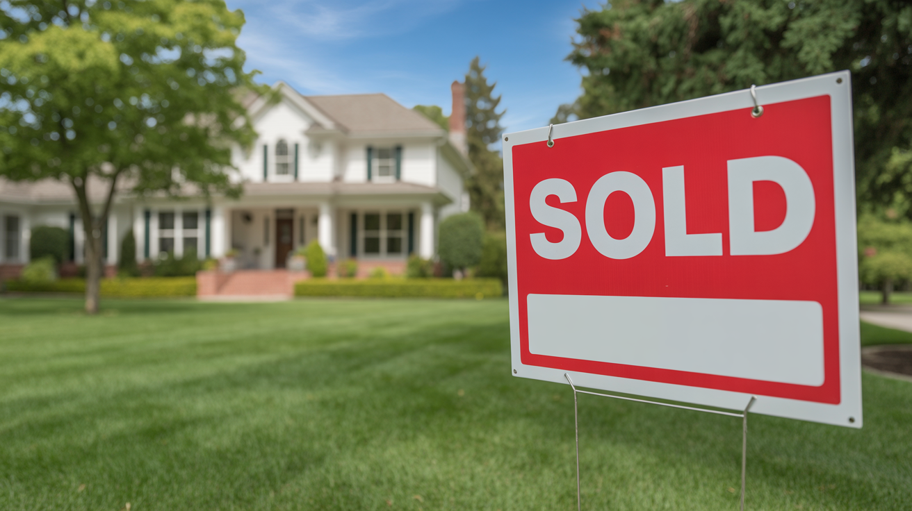 Sold sign in front of a DFW suburban home — 2026 market conditions favor both buyers and sellers